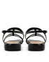 Sandalia Plana Negra T-Strap 42083